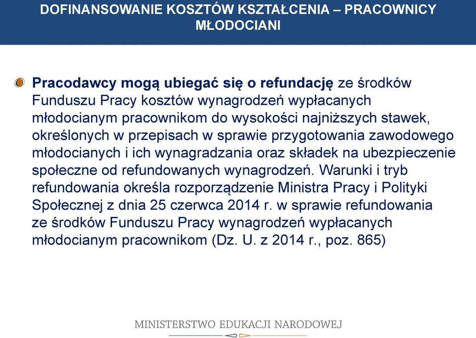 wynagradzania oraz składek na ubezpieczenie społeczne od refundowanych wynagrodzeń.