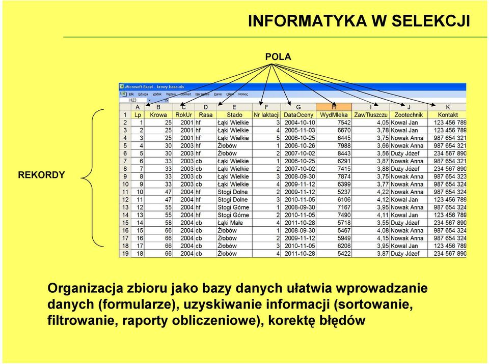 (formularze), uzyskiwanie informacji