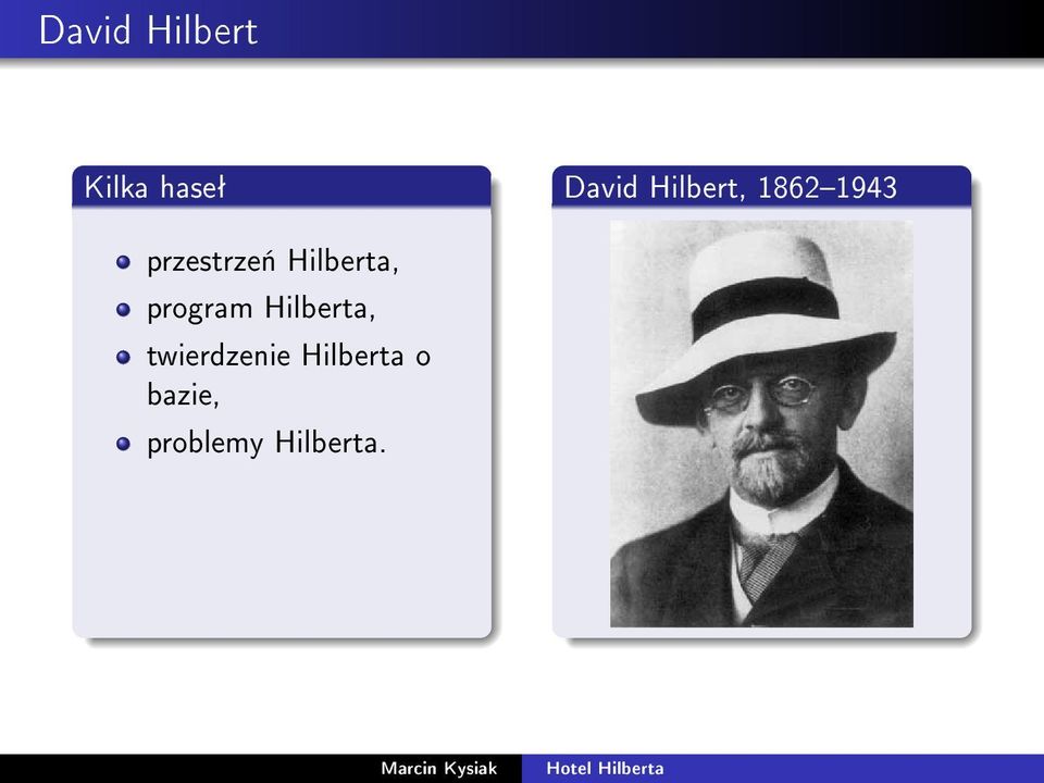 przestrze«hilberta, program