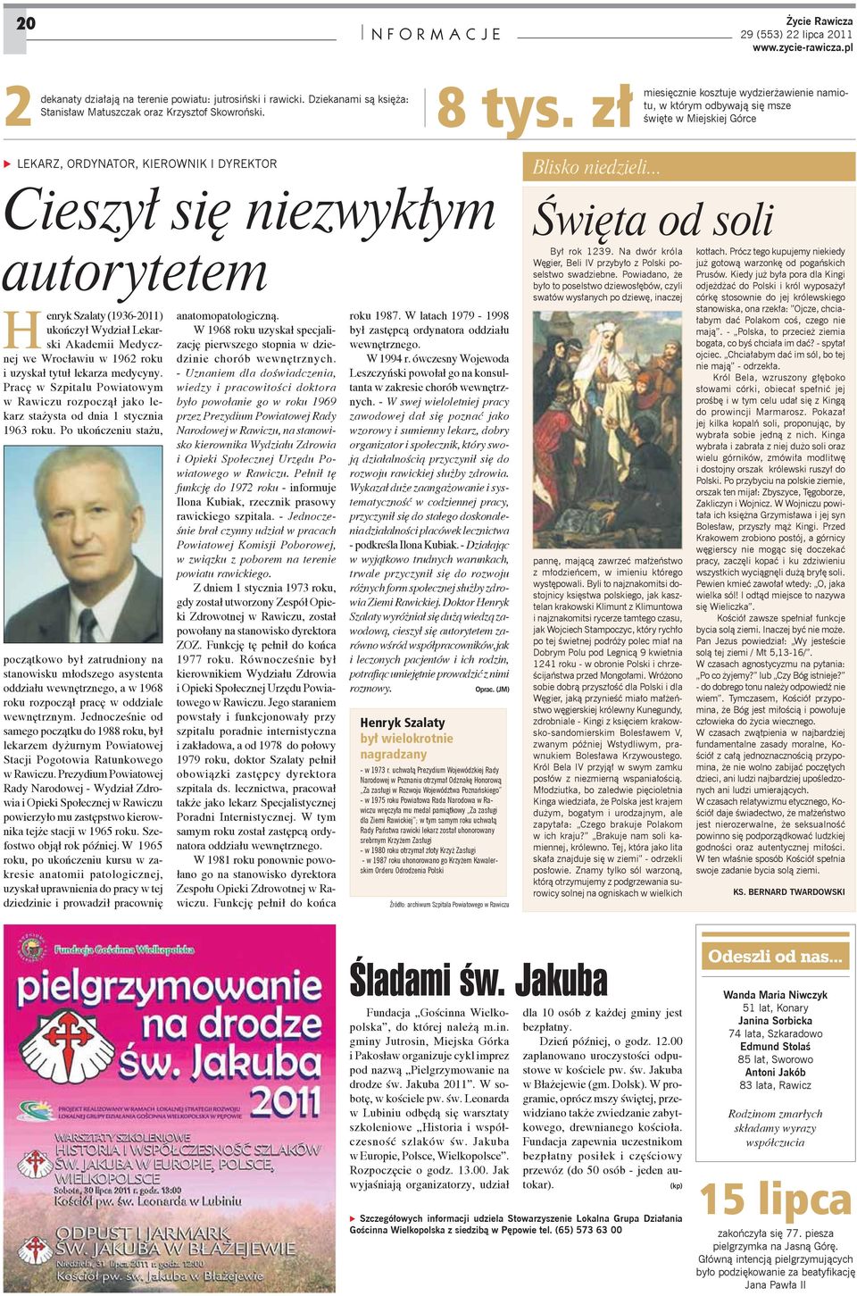 uko czy Wydzia Lekarski Akademii Medycznej we Wroc awiu w 1962 roku i uzyska tytu lekarza medycyny. Prac w Szpitalu Powiatowym w Rawiczu rozpocz jako lekarz sta ysta od dnia 1 stycznia 1963 roku.