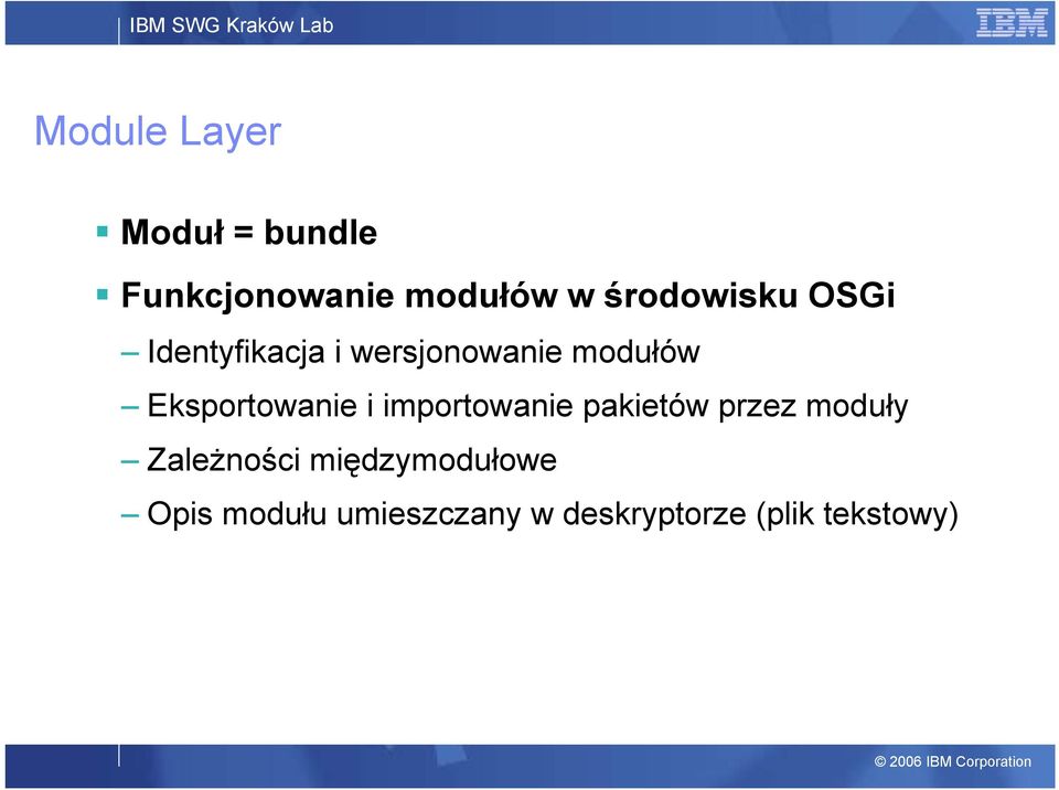 Eksportowanie i importowanie pakietów przez moduły