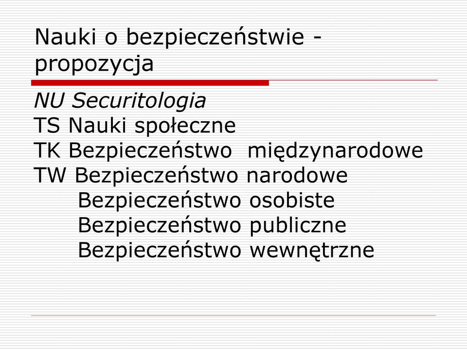 międzynarodowe TW Bezpieczeństwo narodowe