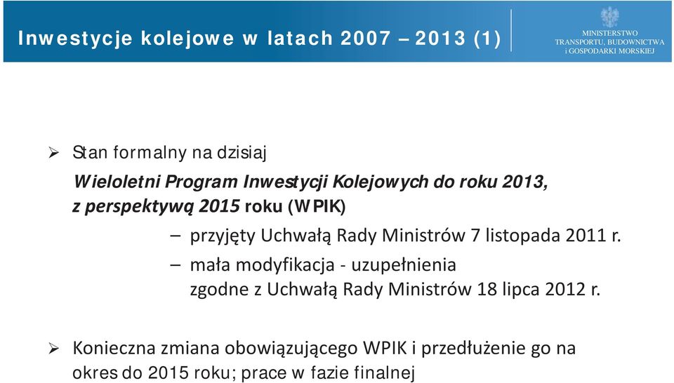 Ministrów 7 listopada 2011 r.