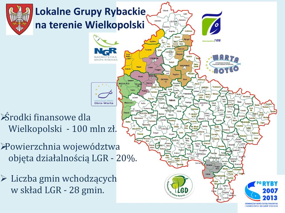 Powierzchnia województwa objęta działalnością LGR