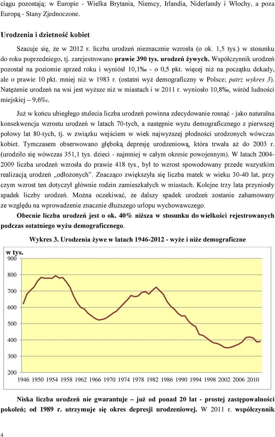 Współczynnik urodzeń pozostał na poziomie sprzed roku i wyniósł 10,1 - o 0,5 pkt. więcej niż na początku dekady, ale o prawie 10 pkt. mniej niż w 1983 r.