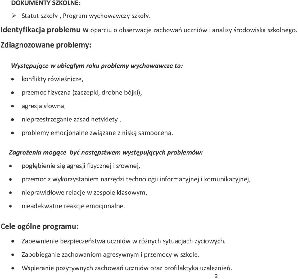 problemy emocjonalne związane z niską samooceną.