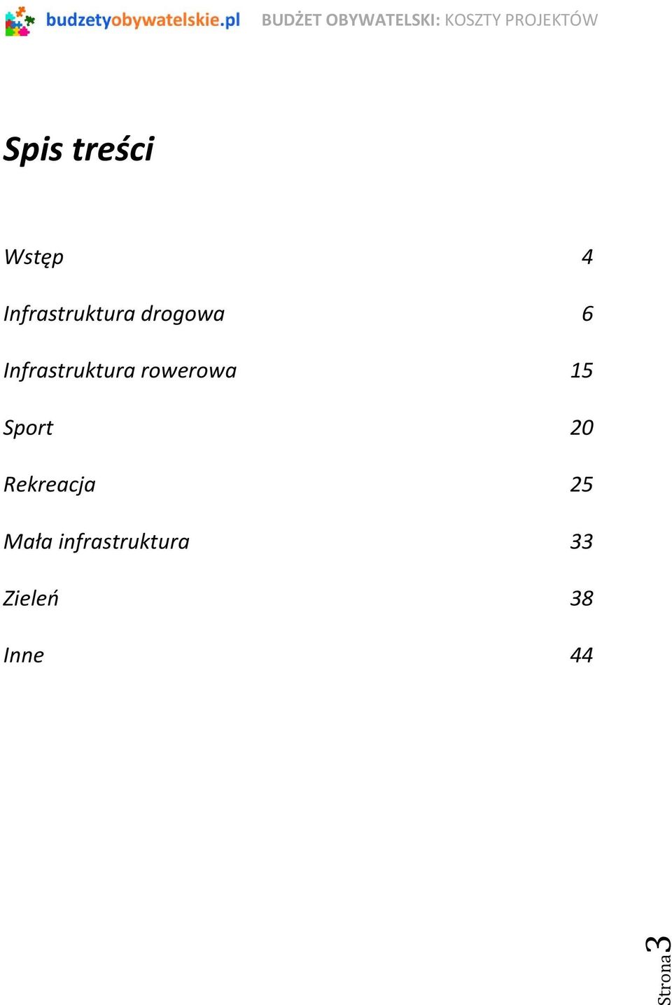 15 Sport 20 Rekreacja 25 Mała