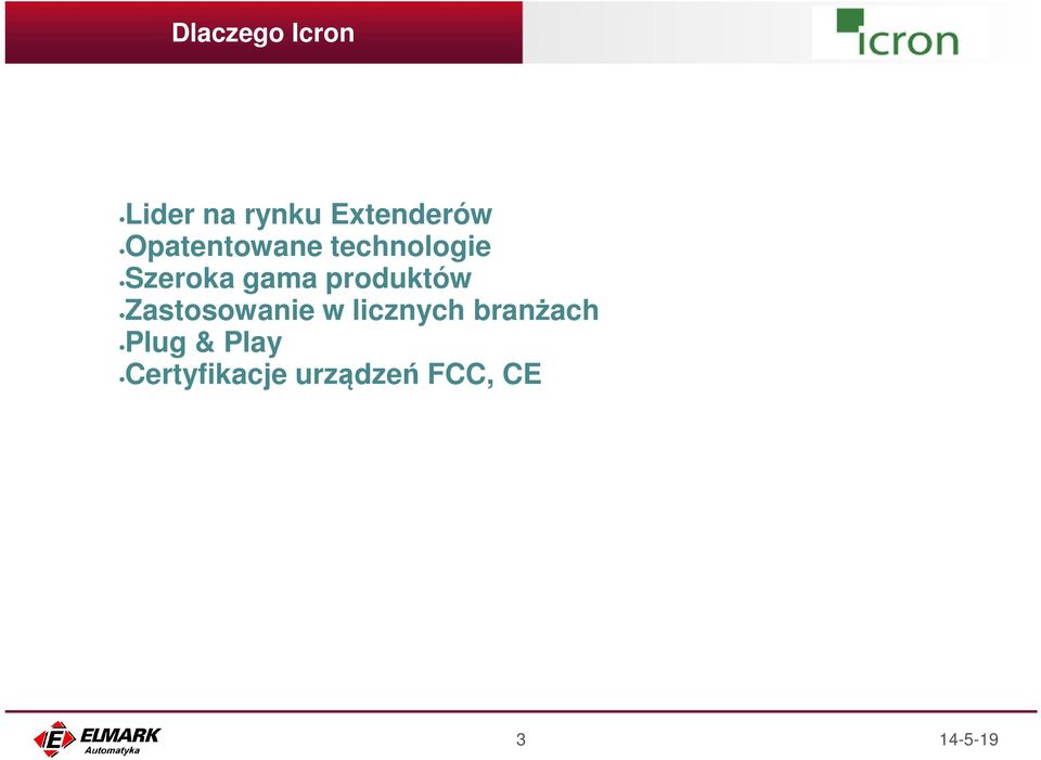 produktów Zastosowanie w licznych