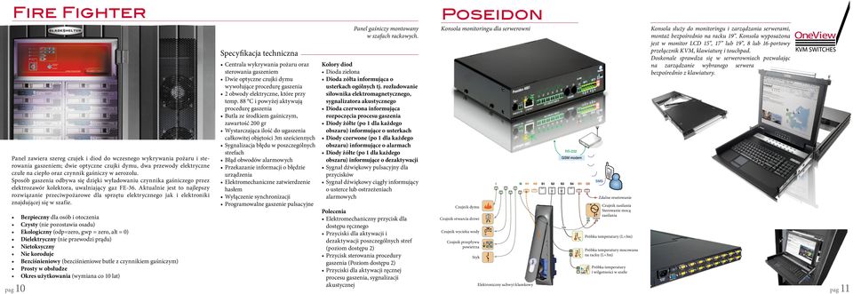 Aktualnie jest to najlepszy rozwiązanie przeciwpożarowe dla sprzętu elektrycznego jak i elektroniki znajdującej się w szafie.