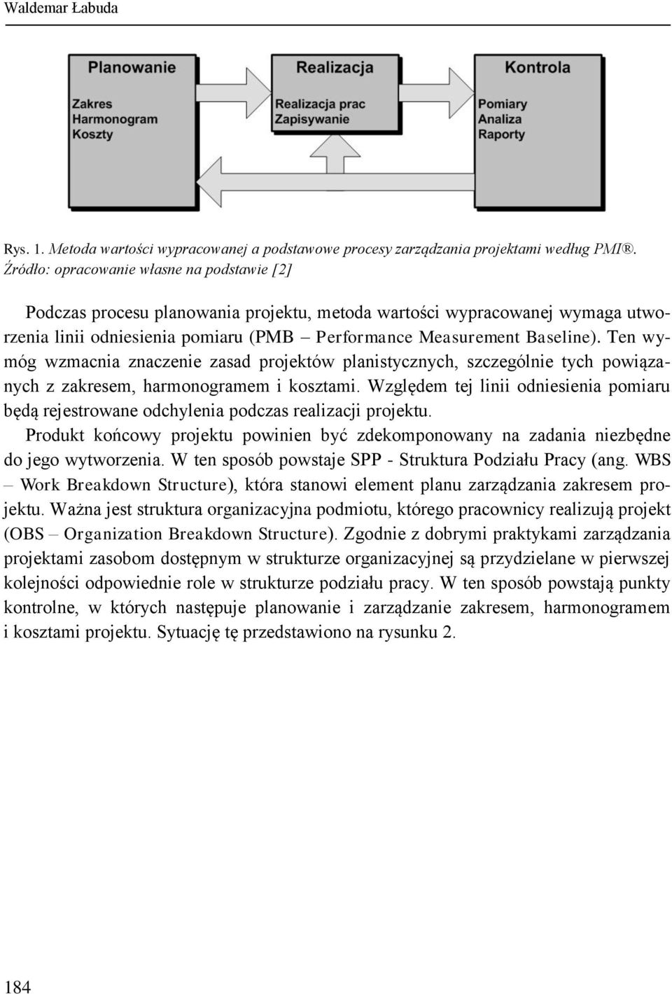 Ten wymóg wzmacnia znaczenie zasad projektów planistycznych, szczególnie tych powiązanych z zakresem, harmonogramem i kosztami.