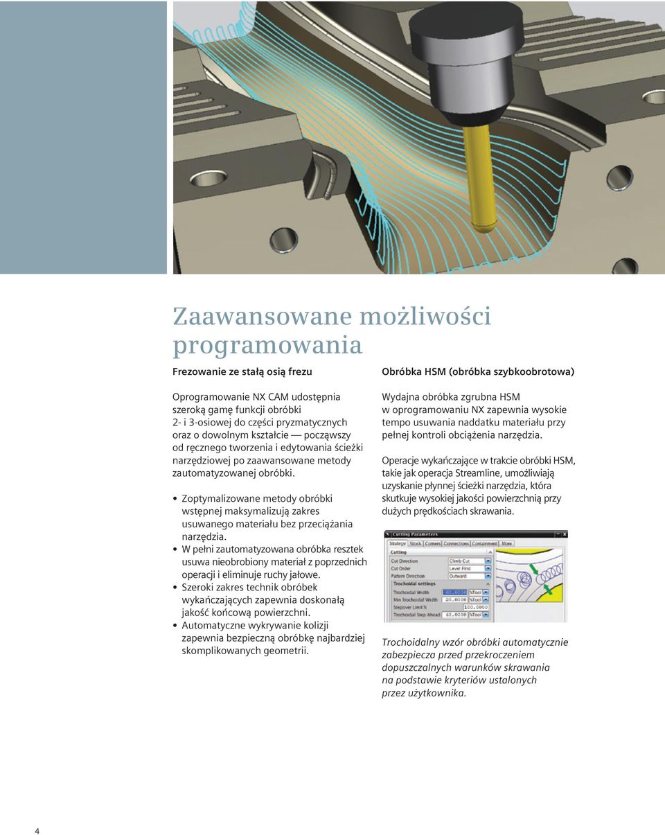 Zoptymalizowane metody obróbki wstępnej maksymalizują zakres usuwanego materiału bez przeciążania narzędzia.