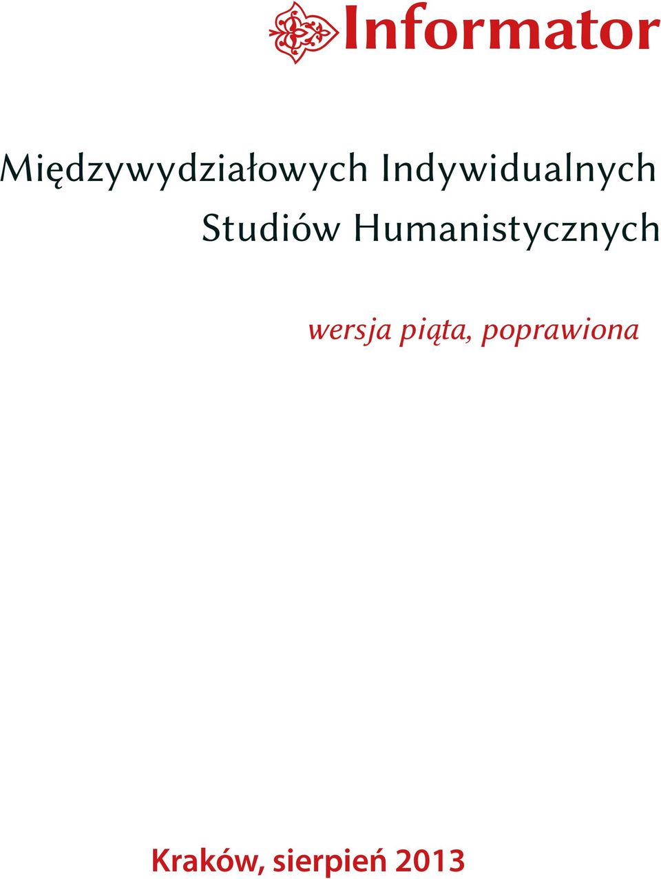 Indywidualnych Studiów