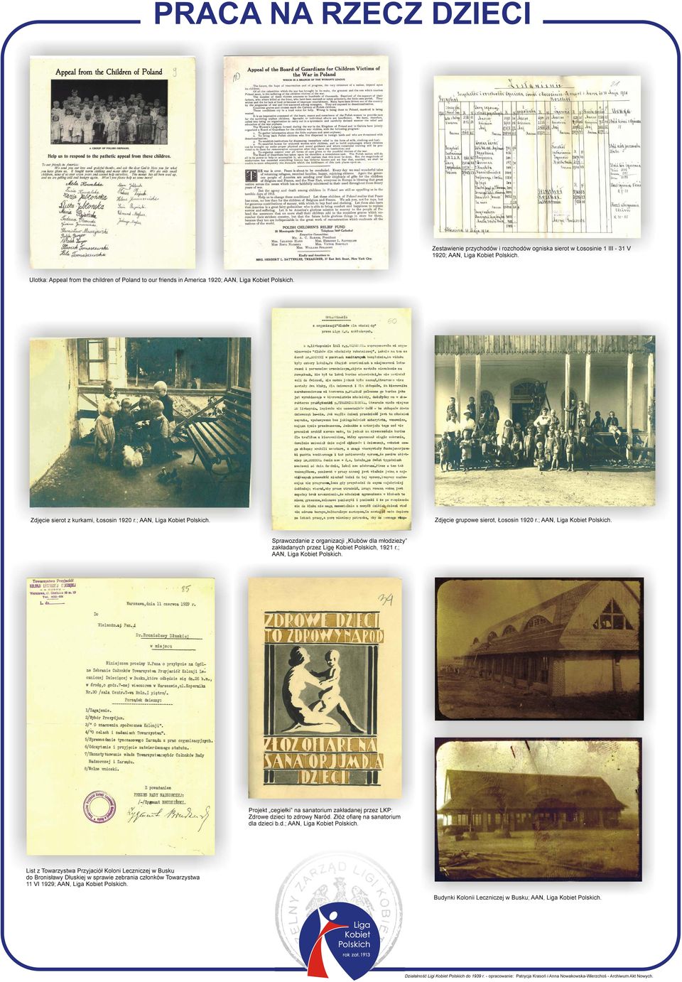 ; Sprawozdanie z organizacji Klubów dla młodzieży zakładanych przez Ligę Kobiet Polskich, 1921 r.