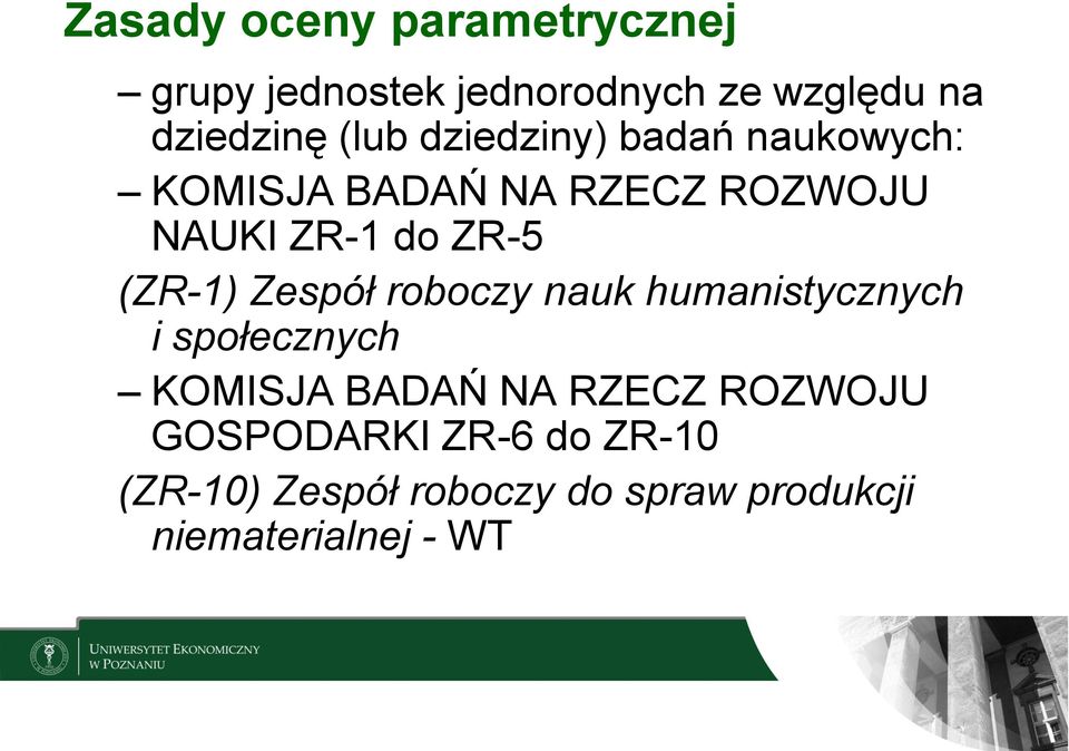 roboczy nauk humanistycznych i społecznych KOMISJA BADAŃ NA RZECZ ROZWOJU