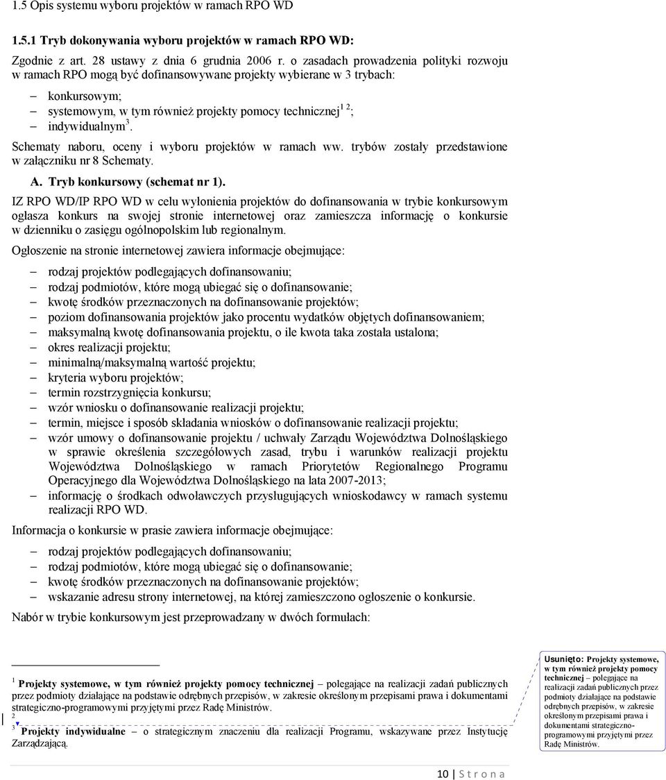 Schematy naboru, oceny i wyboru projektów w ramach ww. trybów zostały przedstawione w załączniku nr 8 Schematy. A. Tryb konkursowy (schemat nr 1).