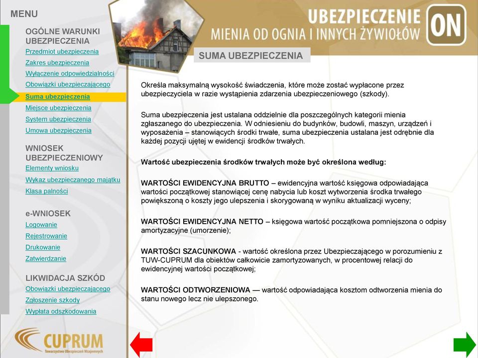 W odniesieniu do budynków, budowli, maszyn, urządzeń i wyposażenia stanowiących środki trwałe, suma ubezpieczenia ustalana jest odrębnie dla każdej pozycji ujętej w ewidencji środków trwałych.