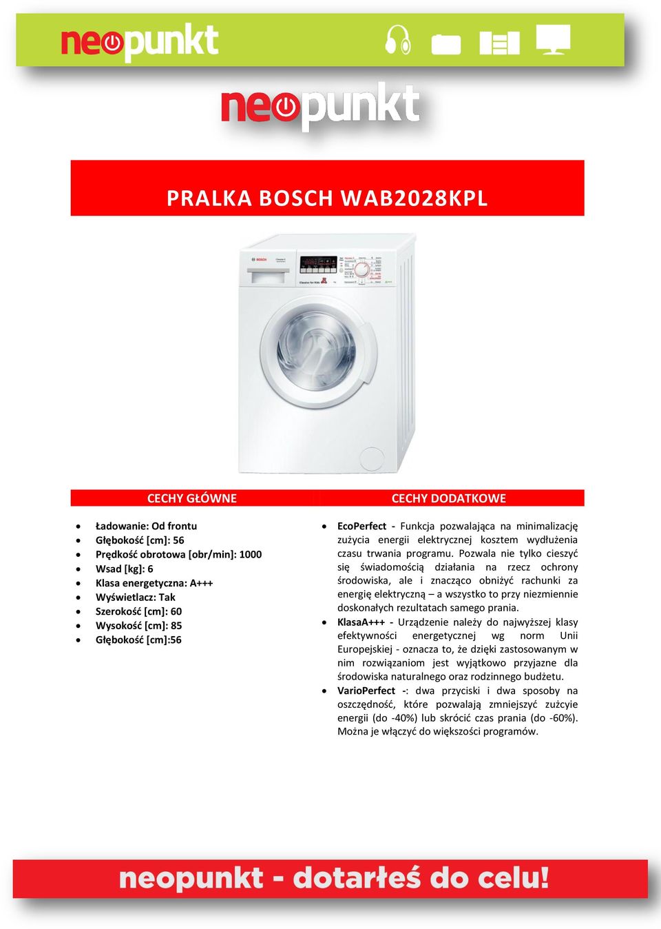 Pozwala nie tylko cieszyć się świadomością działania na rzecz ochrony środowiska, ale i znacząco obniżyć rachunki za energię elektryczną a wszystko to przy niezmiennie doskonałych rezultatach samego