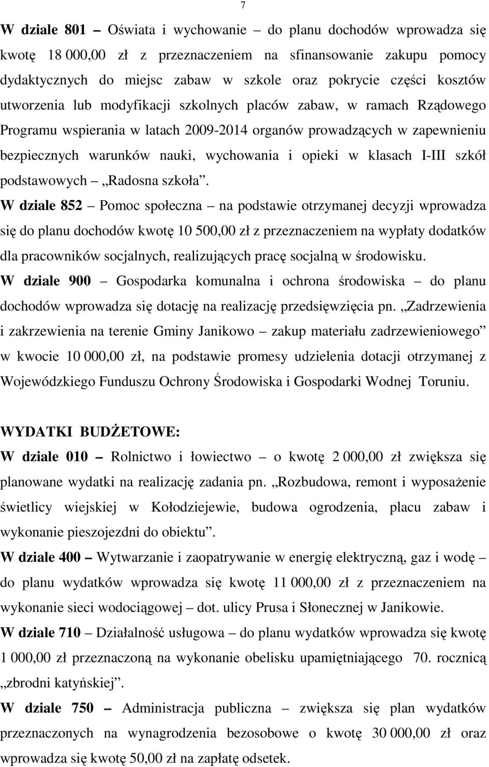 opieki w klasach I-III szkół podstawowych Radosna szkoła.