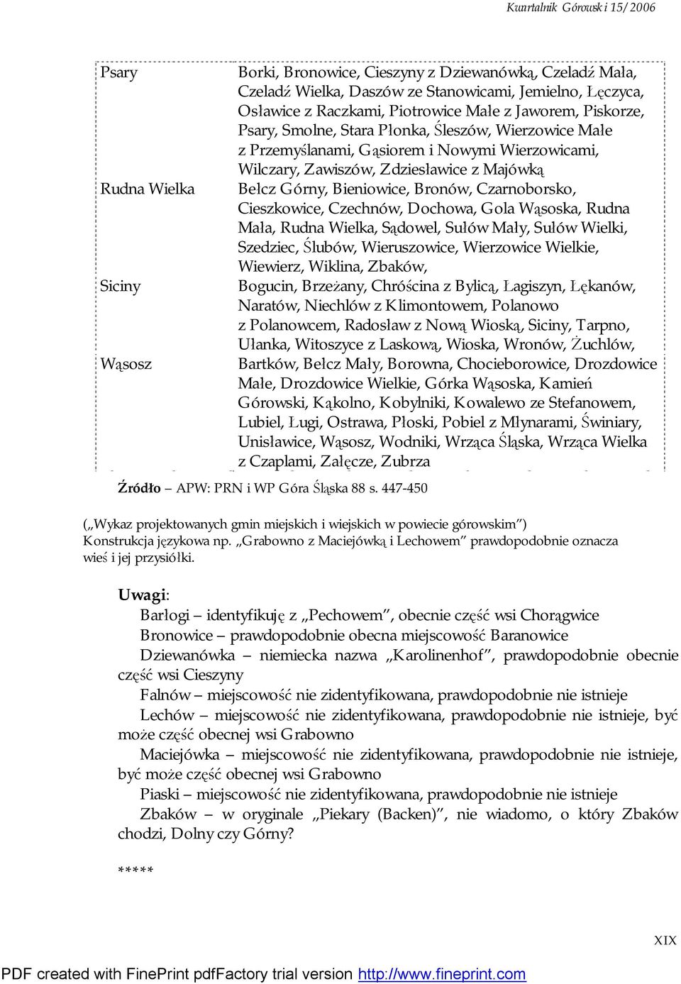 Czarnoborsko, Cieszkowice, Czechnów, Dochowa, Gola Wąsoska, Rudna Mała, Rudna Wielka, Sądowel, Sułów Mały, Sułów Wielki, Szedziec, Ślubów, Wieruszowice, Wierzowice Wielkie, Wiewierz, Wiklina, Zbaków,