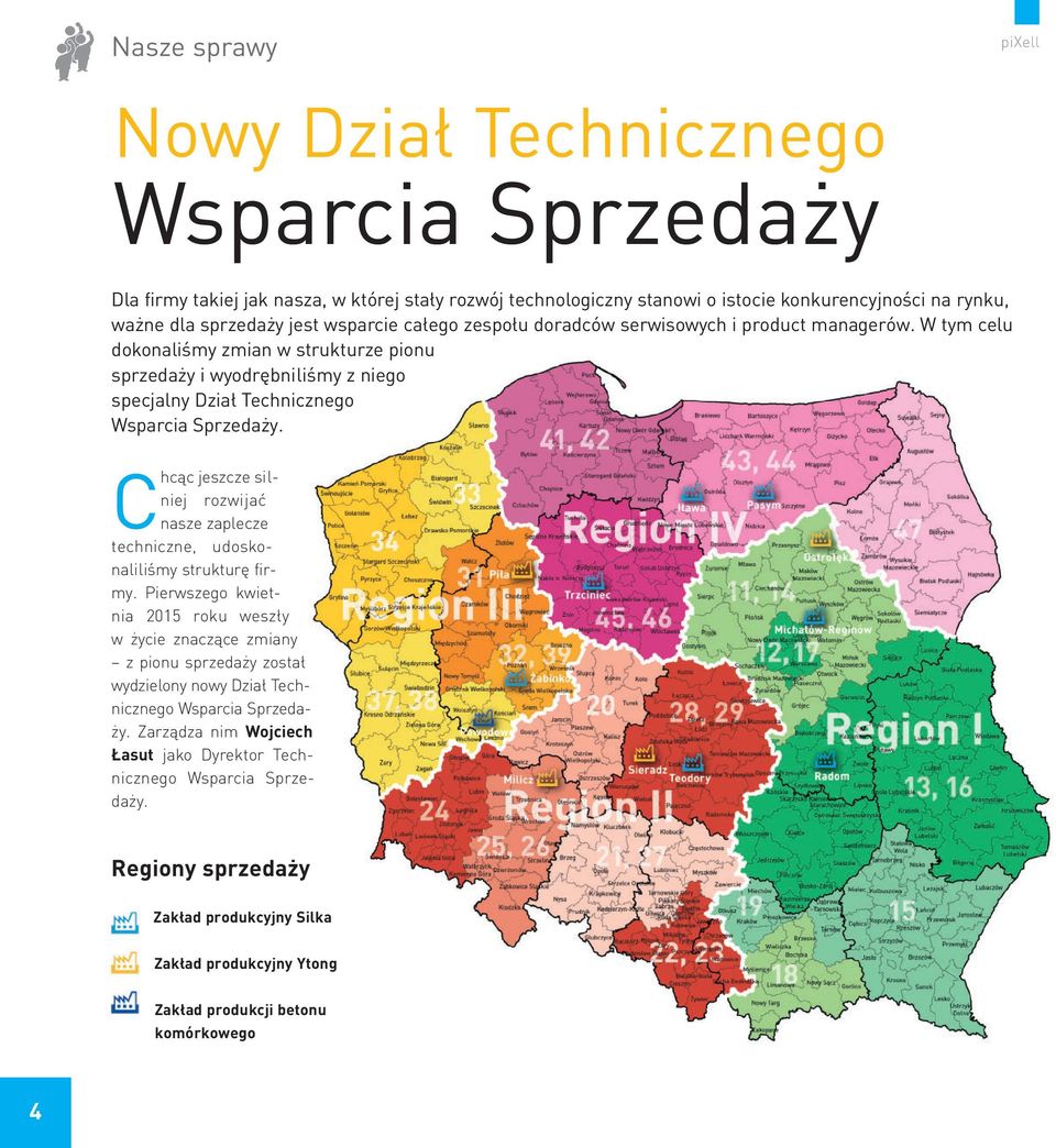 Chcąc jeszcze silniej rozwijać nasze zaplecze techniczne, udoskonaliliśmy strukturę firmy.