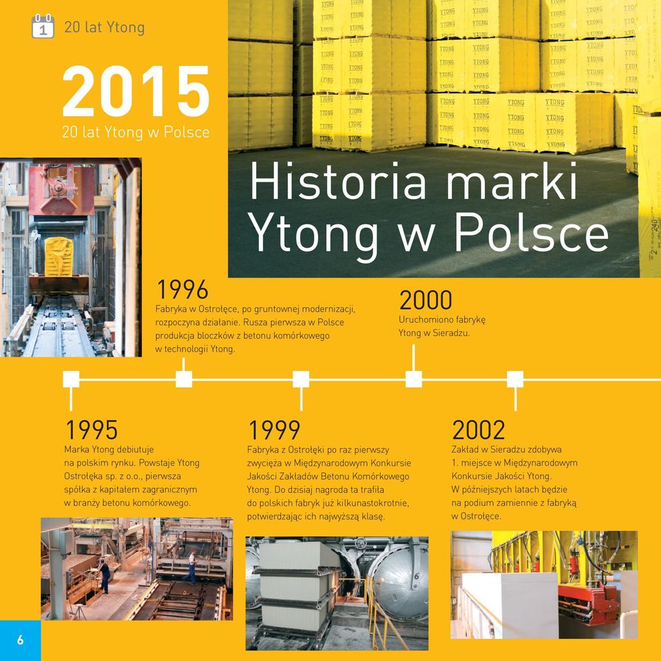 Powstaje Ytong Ostrołęka sp. z o.o., pierwsza spółka z kapitałem zagranicznym w branży betonu komórkowego.