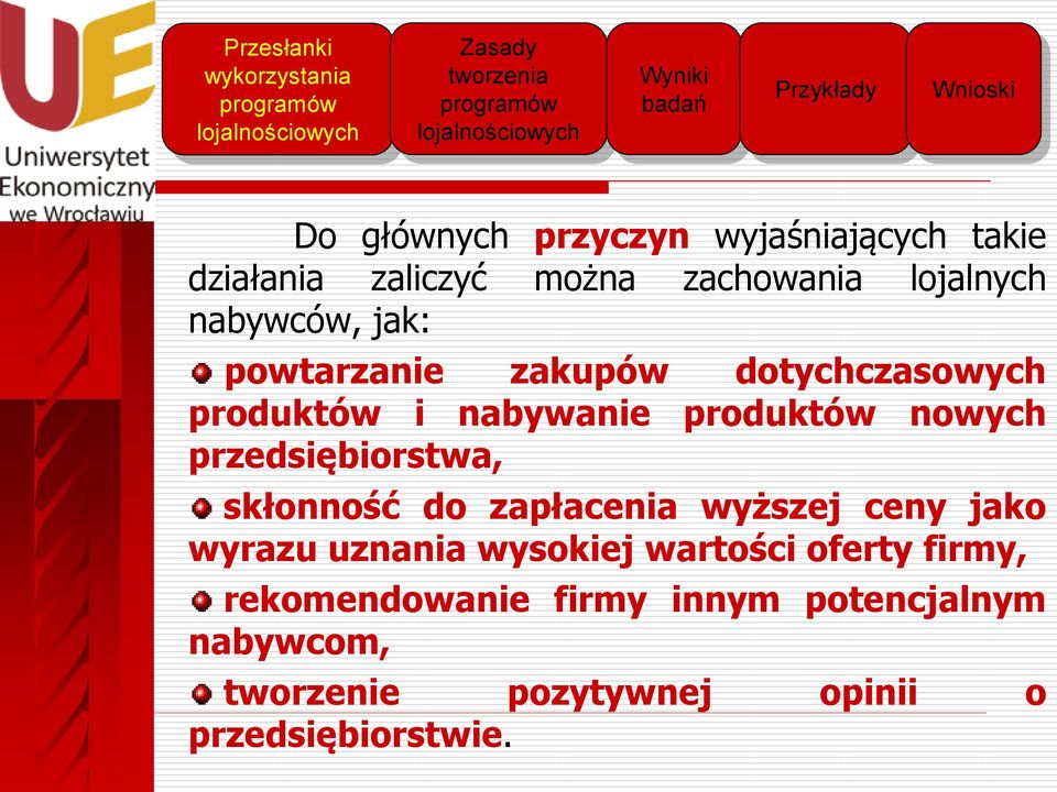 przedsiębiorstwa, skłonność do zapłacenia wyższej ceny jako wyrazu uznania wysokiej wartości