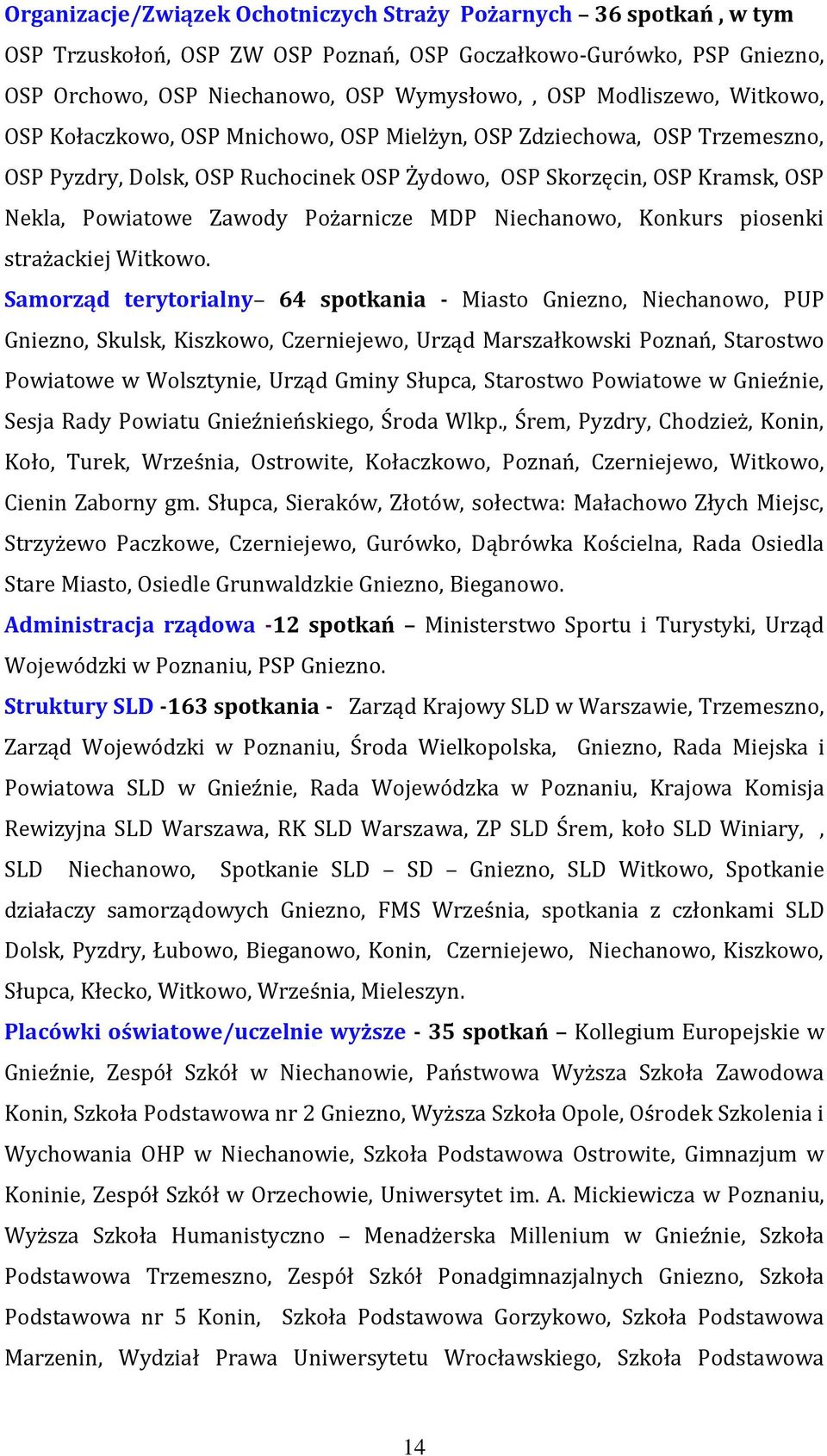 Pożarnicze MDP Niechanowo, Konkurs piosenki strażackiej Witkowo.