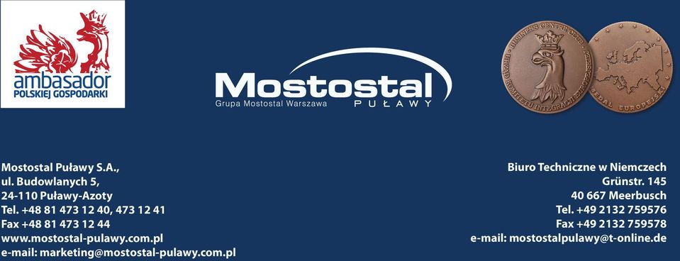 pl e-mail: marketing@mostostal-pulawy.com.