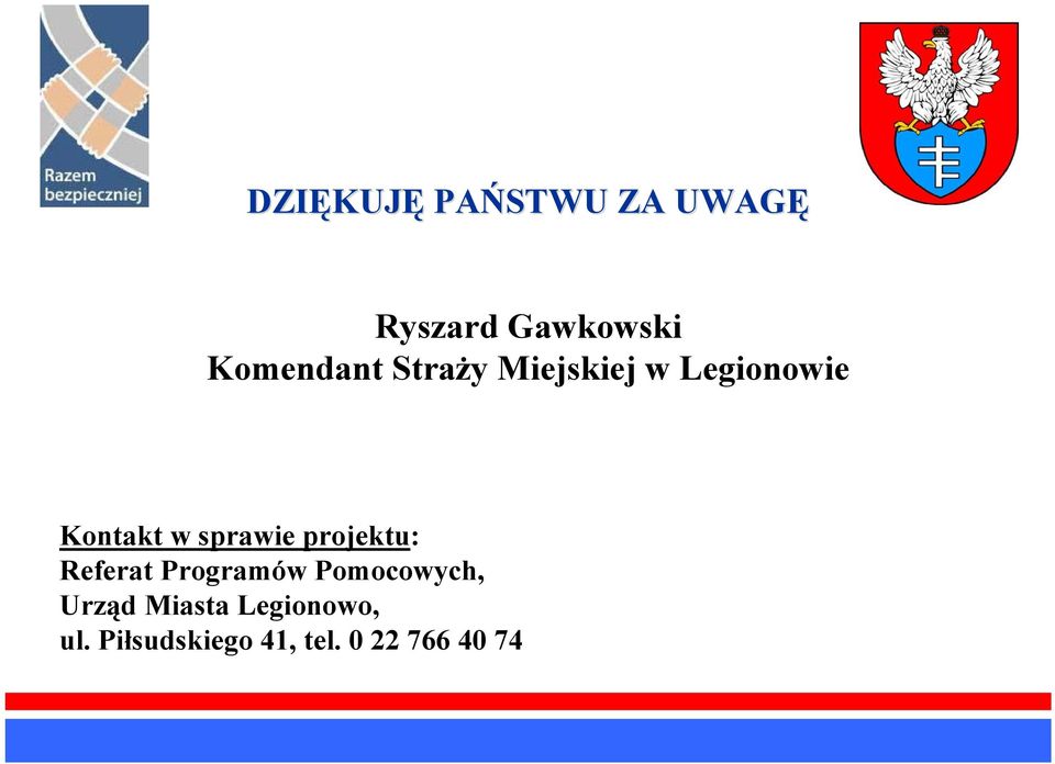 sprawie projektu: Referat Programów Pomocowych,