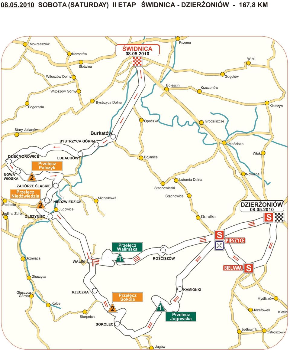 Bystrzyca Dolna Kie³czyn Opoczka Grodziszcze tary Julianów BYTRZYCA GÓRNA Burkatów Moœcisko DZIEÆMOROWICE NOWA WIOKA Prze³êcz Palczyk LUBACHÓW Bojanice Lutomia Dolna W³óki Nowizna Podlesie