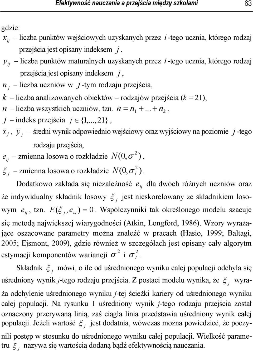 uczniów, tzn. n = n1 +... + nk, indeks prześcia {1,.