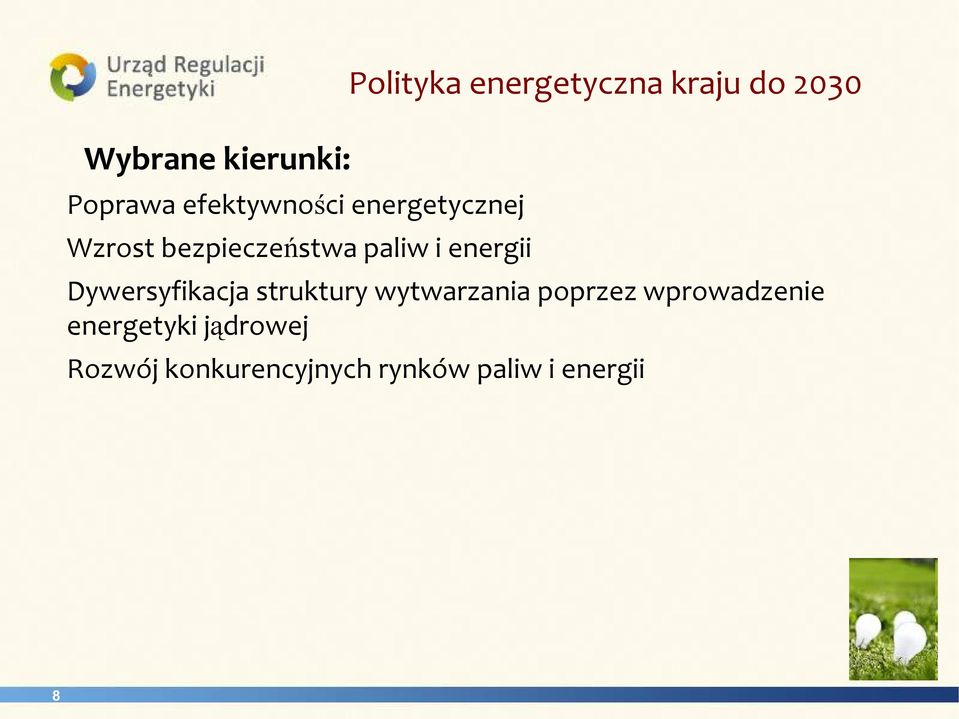 2030 Dywersyfikacja struktury wytwarzania poprzez wprowadzenie