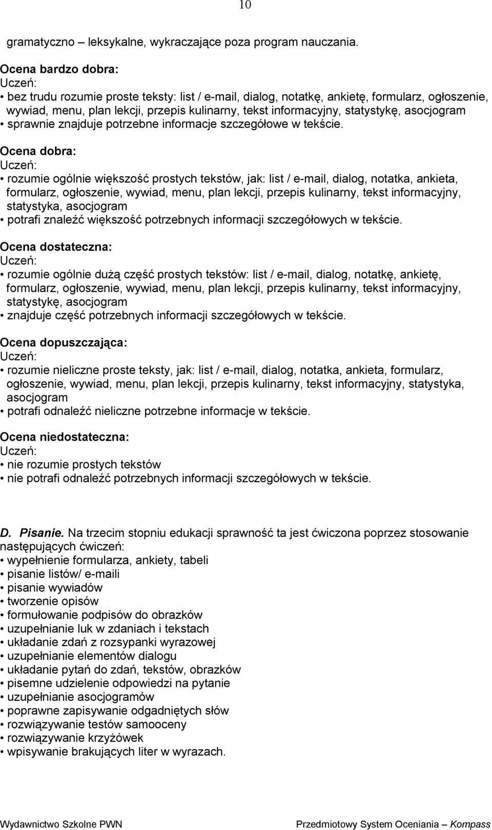 asocjogram sprawnie znajduje potrzebne informacje szczegółowe w tekście.