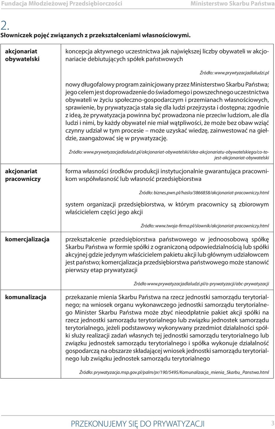 pl nowy długofalowy program zainicjowany przez Minitertwo Skarbu Pańtwa; jego celem jet doprowadzenie do świadomego i powzechnego uczetnictwa obywateli w życiu połeczno-gopodarczym i przemianach