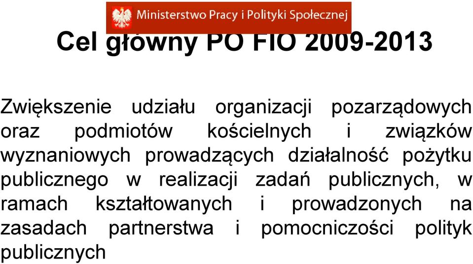 działalność pożytku publicznego w realizacji zadań publicznych, w ramach