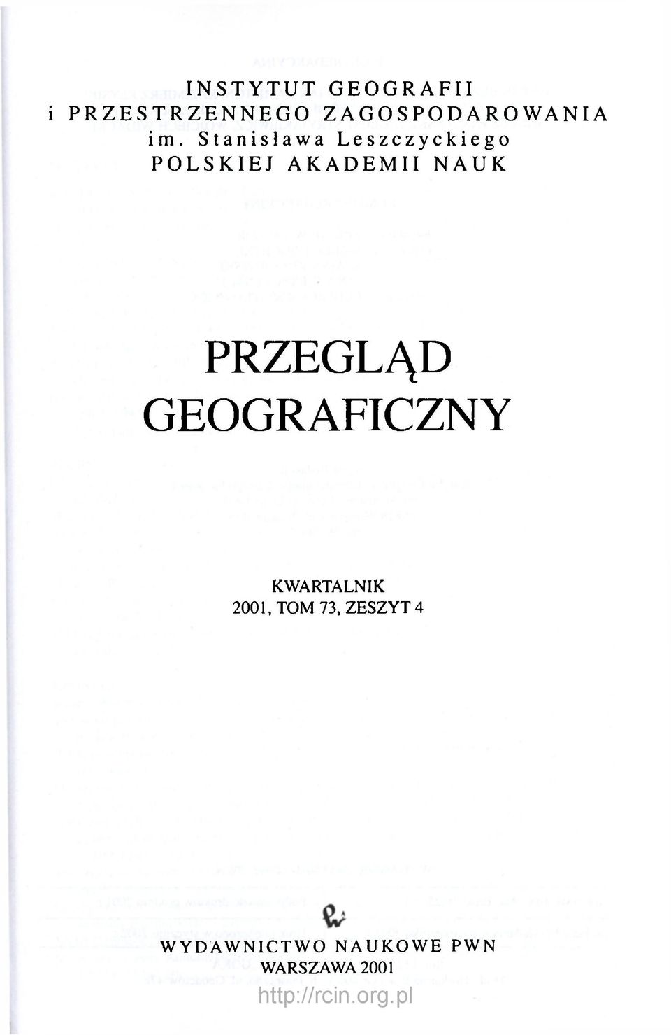 Stanisława Leszczyckiego POLSKIEJ AKADEMII NAUK