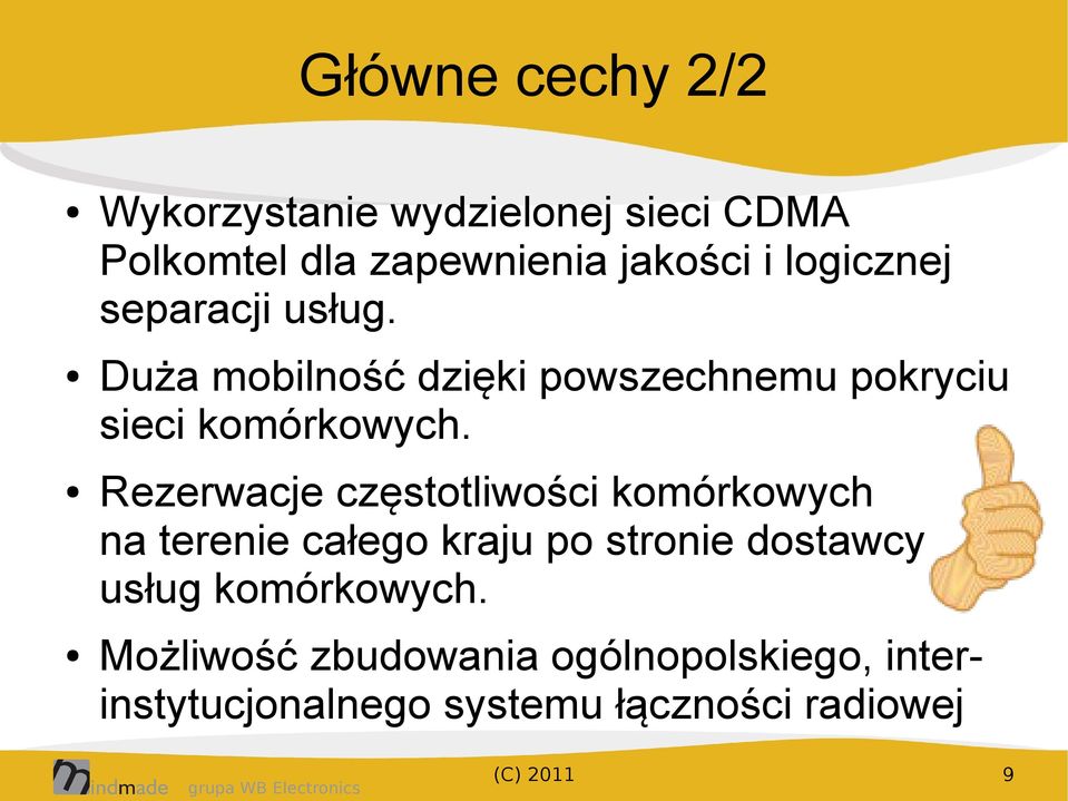 Rezerwacje częstotliwości komórkowych na terenie całego kraju po stronie dostawcy usług