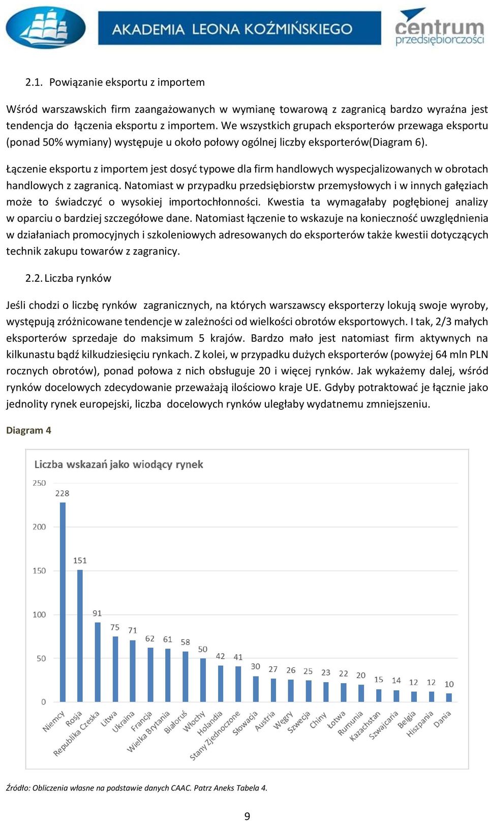 Łączenie eksportu z importem jest dosyć typowe dla firm handlowych wyspecjalizowanych w obrotach handlowych z zagranicą.