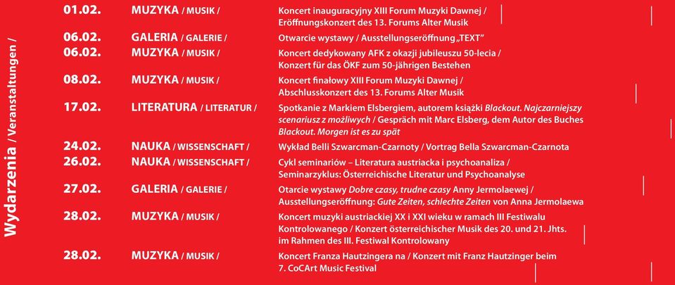 Forums Alter Musik 17.02. LITERATURA / LITERATUR / Spotkanie z Markiem Elsbergiem, autorem książki Blackout.