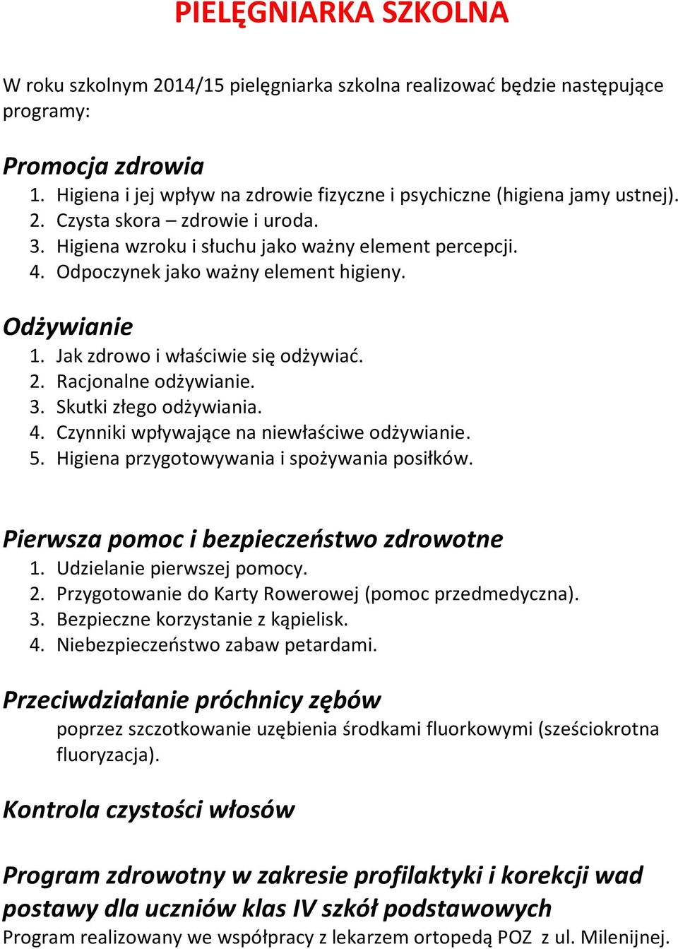 Odpoczynek jako ważny element higieny. Odżywianie 1. Jak zdrowo i właściwie się odżywiać. 2. Racjonalne odżywianie. 3. Skutki złego odżywiania. 4. Czynniki wpływające na niewłaściwe odżywianie. 5.