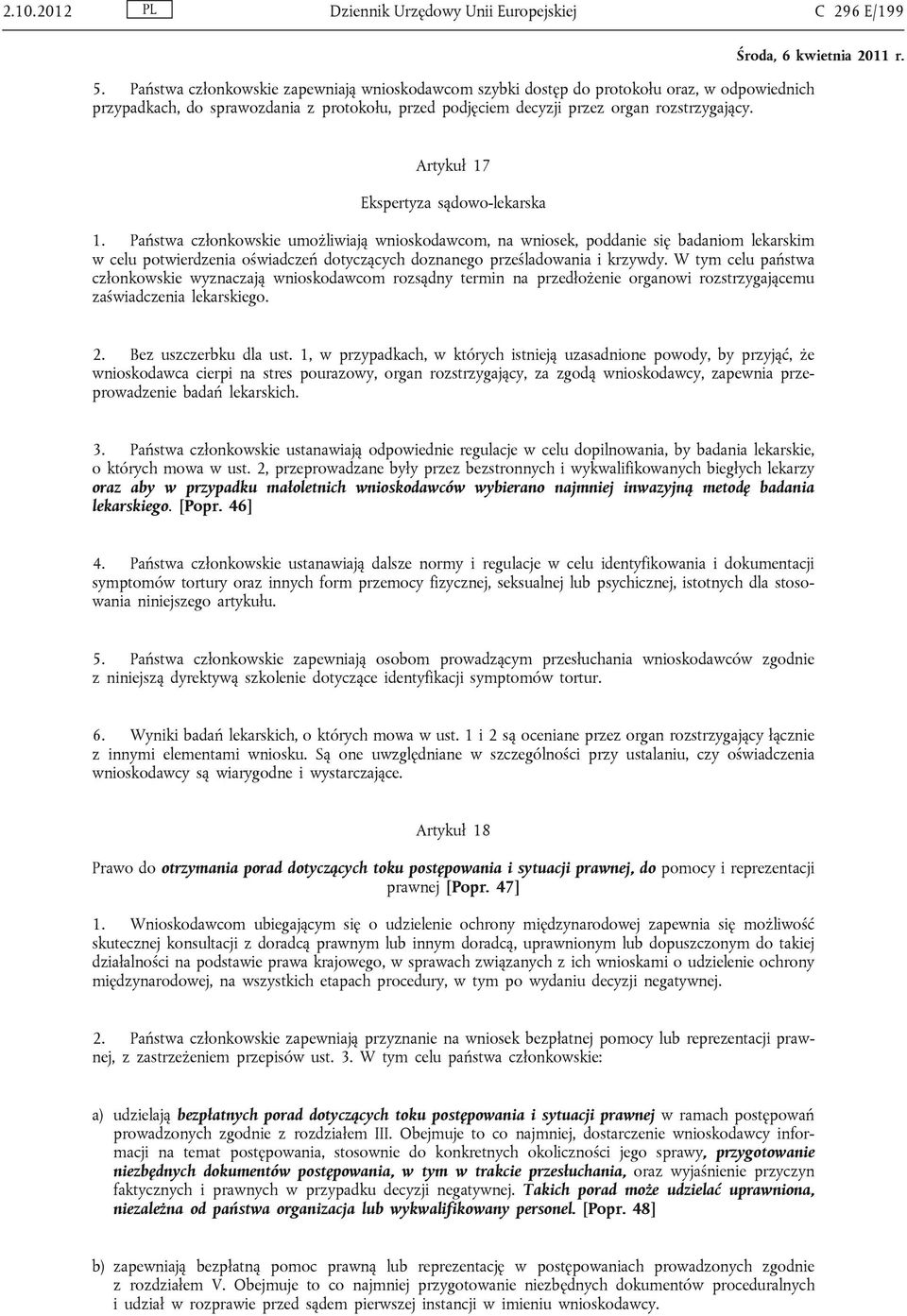 Artykuł 17 Ekspertyza sądowo-lekarska 1.