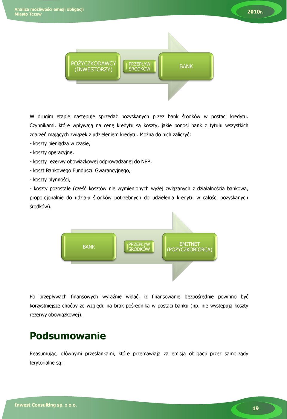 Można do nich zaliczyć: - koszty pieniądza w czasie, - koszty operacyjne, - koszty rezerwy obowiązkowej odprowadzanej do NBP, - koszt Bankowego Funduszu Gwarancyjnego, - koszty płynności, - koszty