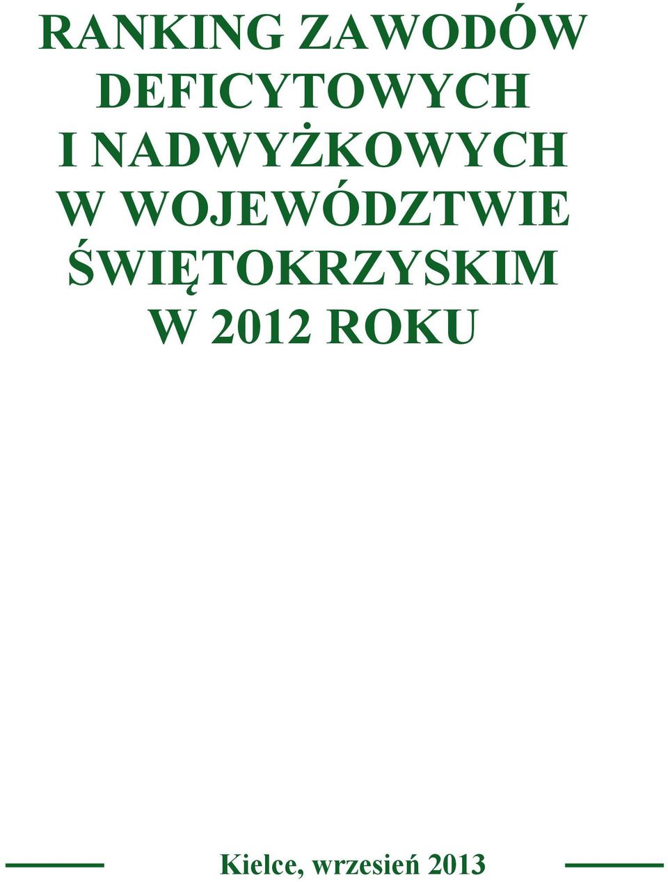 NADWYŻKOWYCH W