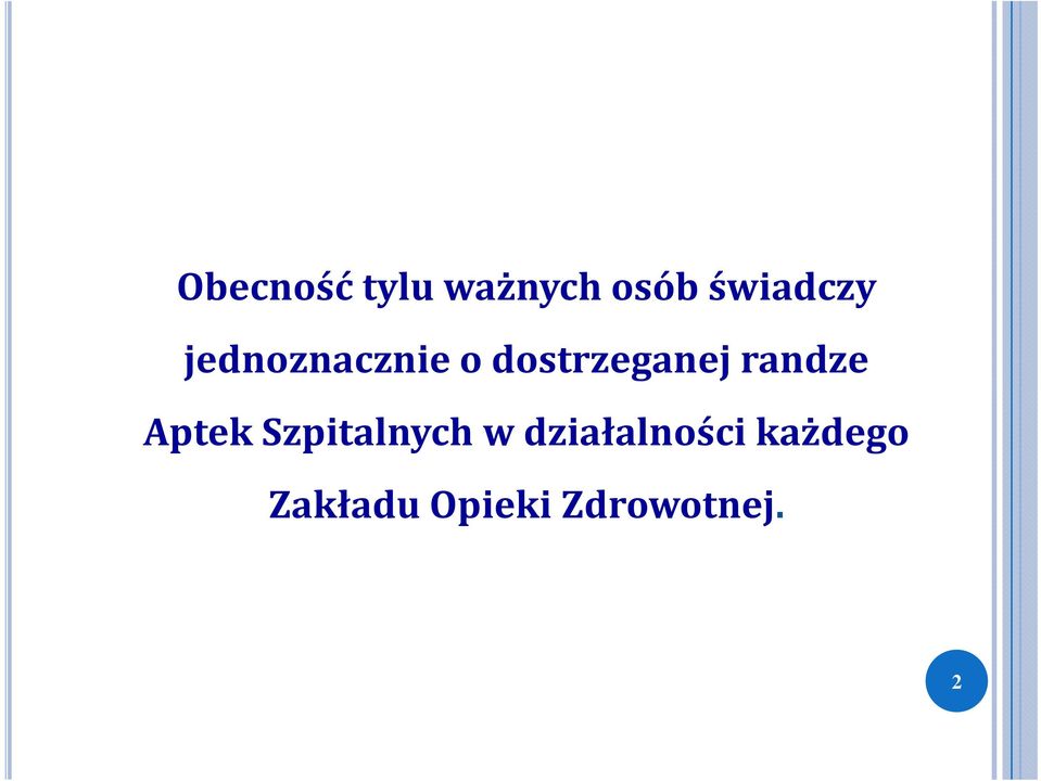 Aptek Szpitalnych w działalności