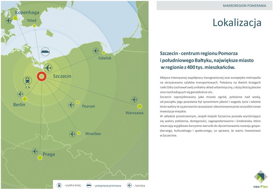 Położony na dwóch brzegach rzeki Odry zachował swój unikalny układ urbanistyczny, z dużą ilością placów oraz rozchodzących się gwiaździście ulic.