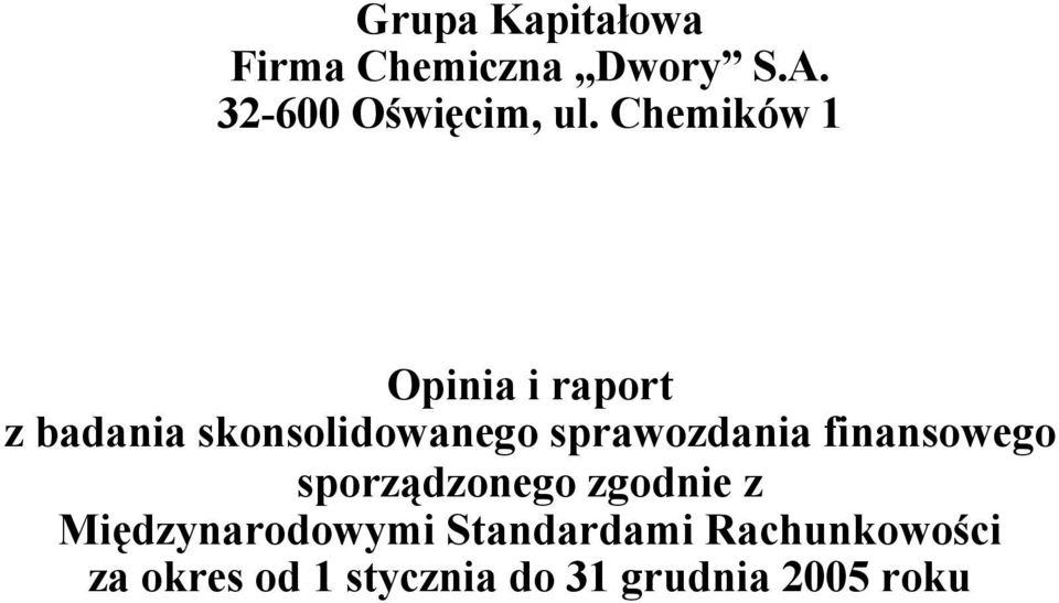 sprawozdania finansowego sporządzonego zgodnie z