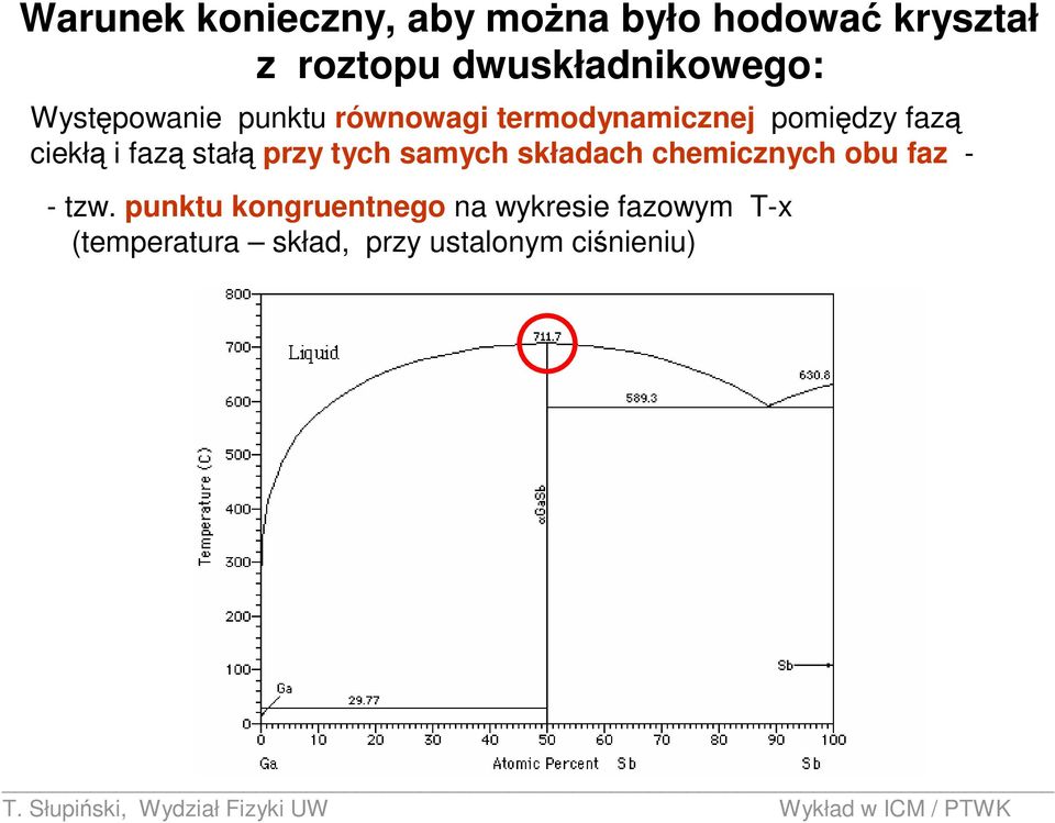 fazą ciekłą i fazą stałą przy tych samych składach chemicznych obu faz - -