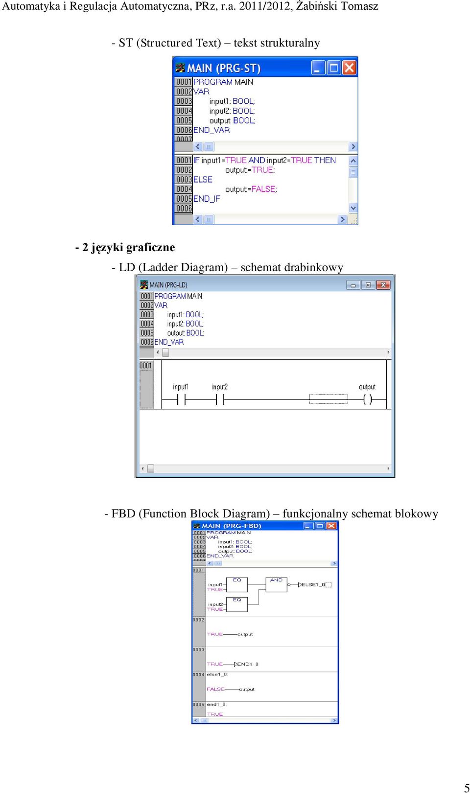 Diagram) schemat drabinkowy - FBD