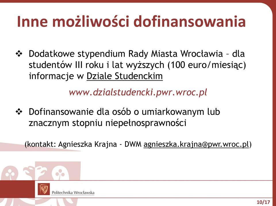 www.dzialstudencki.pwr.wroc.