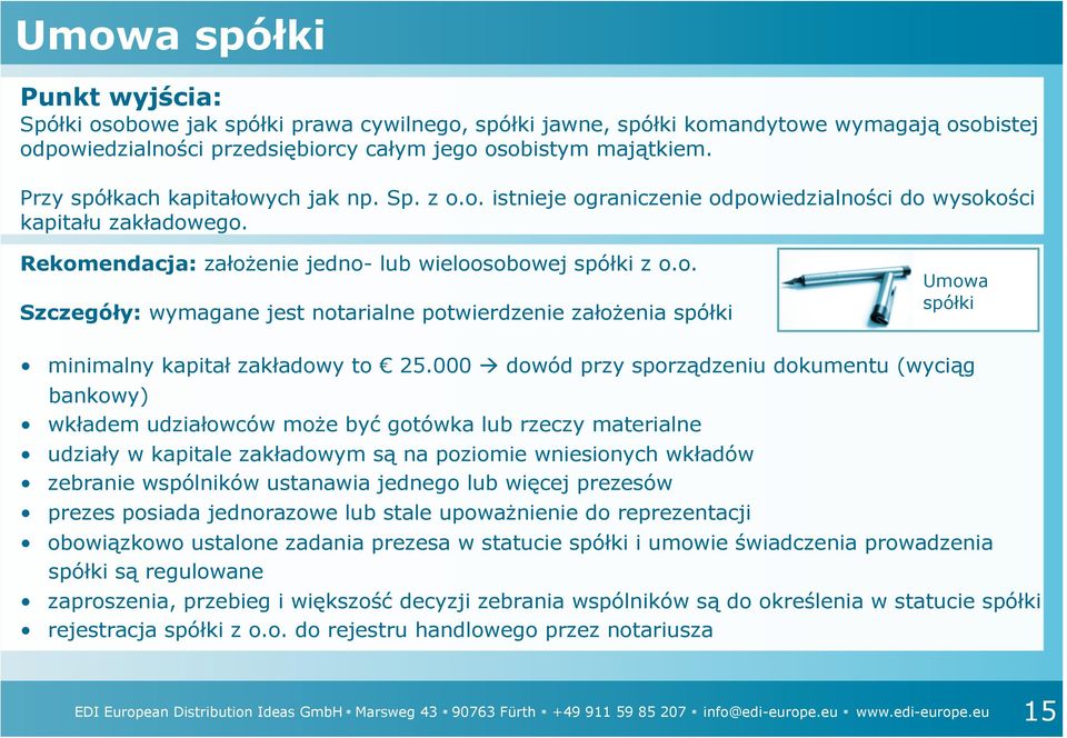 000 dowód przy sporządzeniu dokumentu (wyciąg bankowy) wkładem udziałowców może być gotówka lub rzeczy materialne udziały w kapitale zakładowym są na poziomie wniesionych wkładów zebranie wspólników